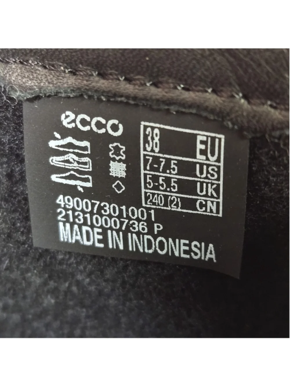 ECCO Modtray Hydromax Water Resistant Knee-High Riding Boots Black Leather 7-7.5